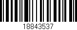 Código de barras (EAN, GTIN, SKU, ISBN): '18843537'