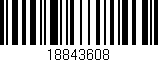 Código de barras (EAN, GTIN, SKU, ISBN): '18843608'
