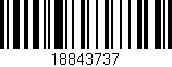 Código de barras (EAN, GTIN, SKU, ISBN): '18843737'