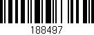 Código de barras (EAN, GTIN, SKU, ISBN): '188497'