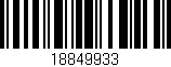 Código de barras (EAN, GTIN, SKU, ISBN): '18849933'
