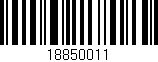 Código de barras (EAN, GTIN, SKU, ISBN): '18850011'