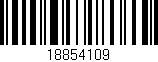 Código de barras (EAN, GTIN, SKU, ISBN): '18854109'