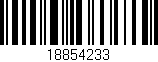 Código de barras (EAN, GTIN, SKU, ISBN): '18854233'