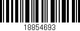 Código de barras (EAN, GTIN, SKU, ISBN): '18854693'