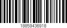 Código de barras (EAN, GTIN, SKU, ISBN): '18859436918'