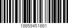 Código de barras (EAN, GTIN, SKU, ISBN): '18859451881'