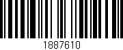 Código de barras (EAN, GTIN, SKU, ISBN): '1887610'