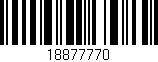 Código de barras (EAN, GTIN, SKU, ISBN): '18877770'
