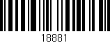 Código de barras (EAN, GTIN, SKU, ISBN): '18881'