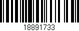 Código de barras (EAN, GTIN, SKU, ISBN): '18891733'