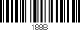 Código de barras (EAN, GTIN, SKU, ISBN): '188B'