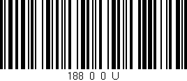 Código de barras (EAN, GTIN, SKU, ISBN): '188_0_0_U'