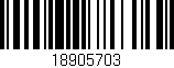Código de barras (EAN, GTIN, SKU, ISBN): '18905703'