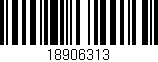 Código de barras (EAN, GTIN, SKU, ISBN): '18906313'