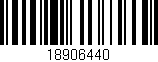 Código de barras (EAN, GTIN, SKU, ISBN): '18906440'