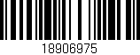 Código de barras (EAN, GTIN, SKU, ISBN): '18906975'
