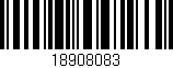 Código de barras (EAN, GTIN, SKU, ISBN): '18908083'