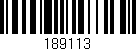 Código de barras (EAN, GTIN, SKU, ISBN): '189113'