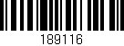 Código de barras (EAN, GTIN, SKU, ISBN): '189116'