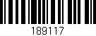 Código de barras (EAN, GTIN, SKU, ISBN): '189117'