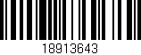 Código de barras (EAN, GTIN, SKU, ISBN): '18913643'