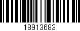 Código de barras (EAN, GTIN, SKU, ISBN): '18913683'