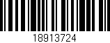 Código de barras (EAN, GTIN, SKU, ISBN): '18913724'