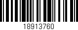 Código de barras (EAN, GTIN, SKU, ISBN): '18913760'