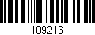 Código de barras (EAN, GTIN, SKU, ISBN): '189216'
