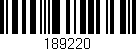 Código de barras (EAN, GTIN, SKU, ISBN): '189220'