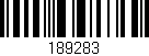 Código de barras (EAN, GTIN, SKU, ISBN): '189283'