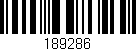 Código de barras (EAN, GTIN, SKU, ISBN): '189286'