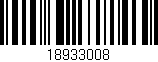 Código de barras (EAN, GTIN, SKU, ISBN): '18933008'