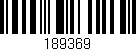 Código de barras (EAN, GTIN, SKU, ISBN): '189369'