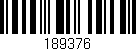 Código de barras (EAN, GTIN, SKU, ISBN): '189376'