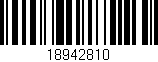 Código de barras (EAN, GTIN, SKU, ISBN): '18942810'