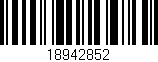 Código de barras (EAN, GTIN, SKU, ISBN): '18942852'