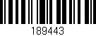 Código de barras (EAN, GTIN, SKU, ISBN): '189443'