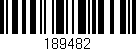 Código de barras (EAN, GTIN, SKU, ISBN): '189482'