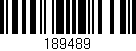 Código de barras (EAN, GTIN, SKU, ISBN): '189489'