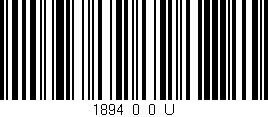 Código de barras (EAN, GTIN, SKU, ISBN): '1894_0_0_U'