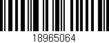 Código de barras (EAN, GTIN, SKU, ISBN): '18965064'
