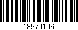 Código de barras (EAN, GTIN, SKU, ISBN): '18970196'