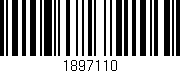 Código de barras (EAN, GTIN, SKU, ISBN): '1897110'