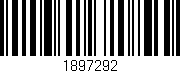 Código de barras (EAN, GTIN, SKU, ISBN): '1897292'