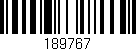 Código de barras (EAN, GTIN, SKU, ISBN): '189767'