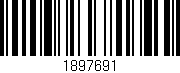 Código de barras (EAN, GTIN, SKU, ISBN): '1897691'