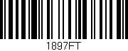 Código de barras (EAN, GTIN, SKU, ISBN): '1897FT'