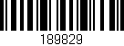 Código de barras (EAN, GTIN, SKU, ISBN): '189829'